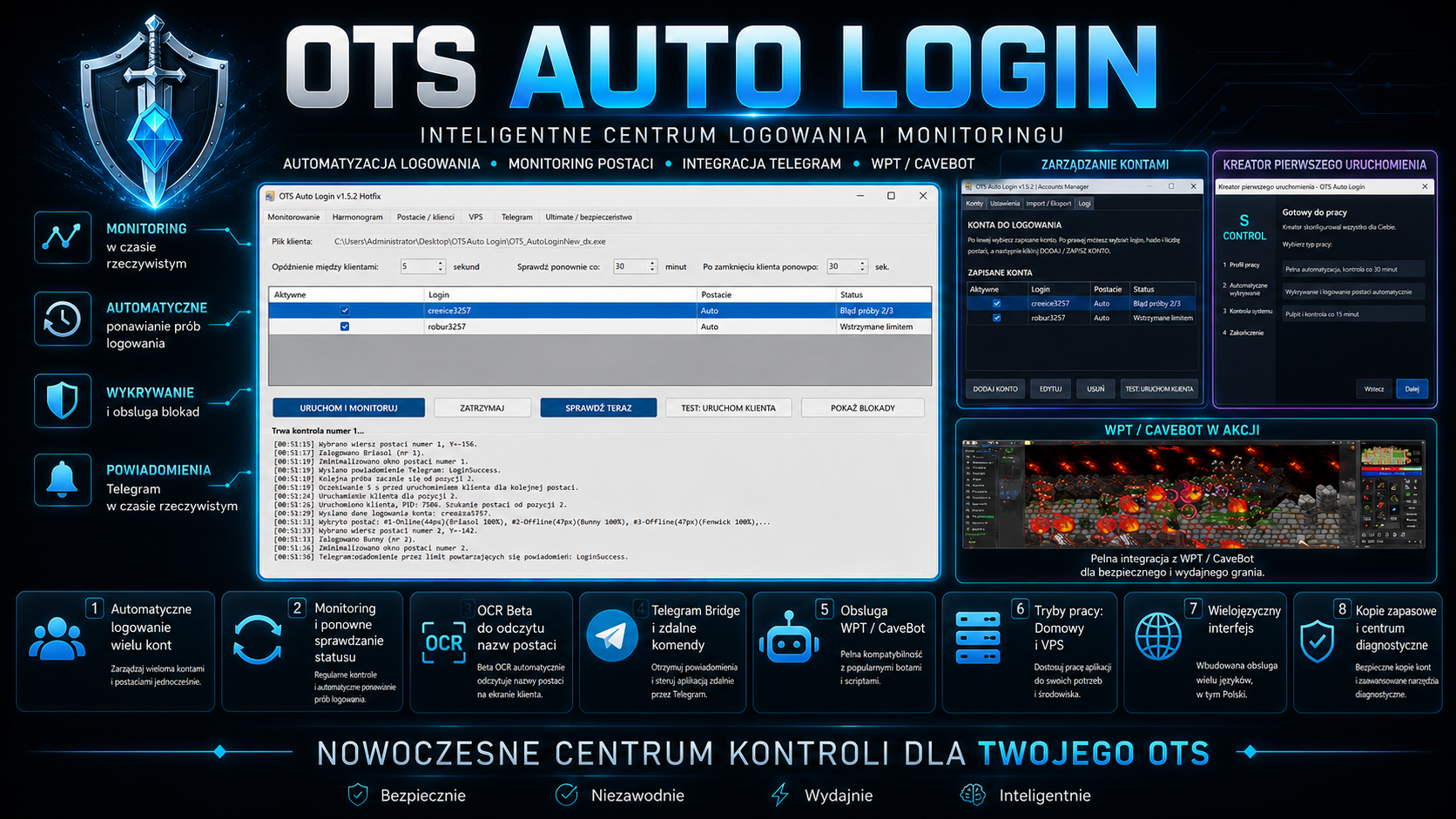 Prezentacja funkcji aplikacji OTS Auto Login